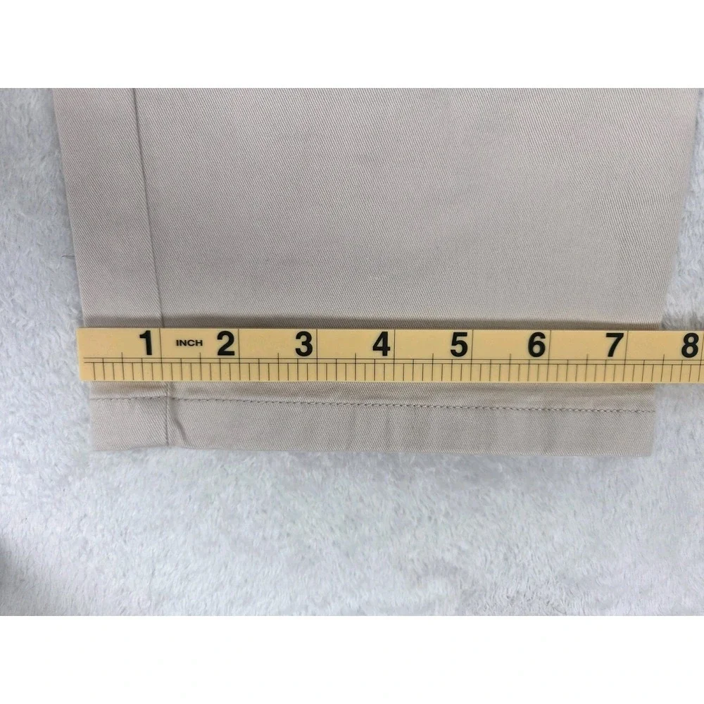 John Henric Soho Chino Pants Mens W40 L32 Beige Stretch Slim Fit Dress Casual...